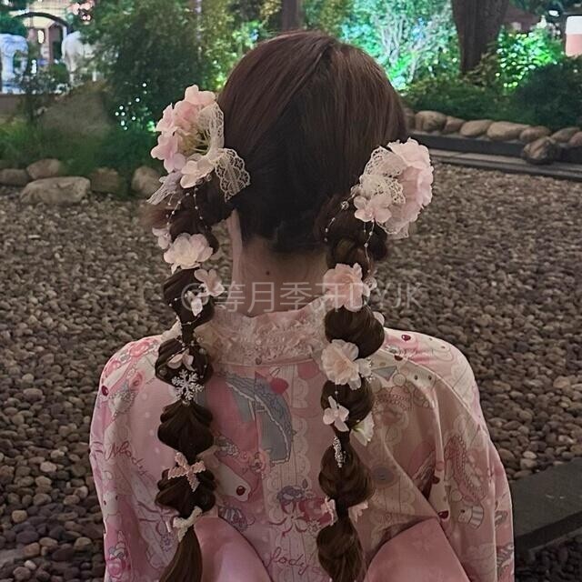 新中式仿真铃兰流苏发夹氛围感