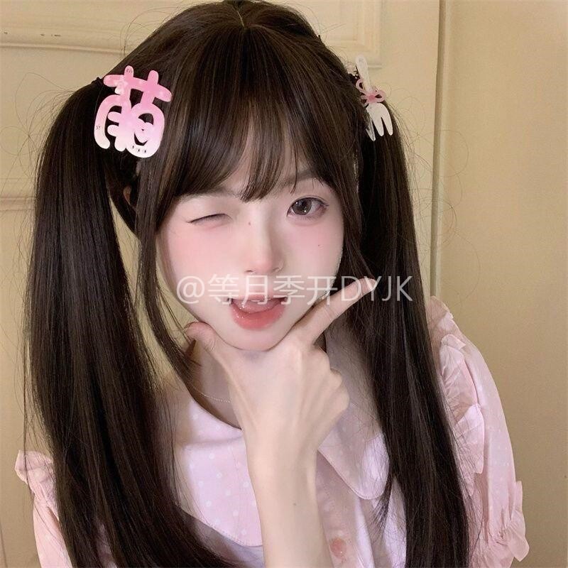 jk甜美少女ins风发饰萌字发夹