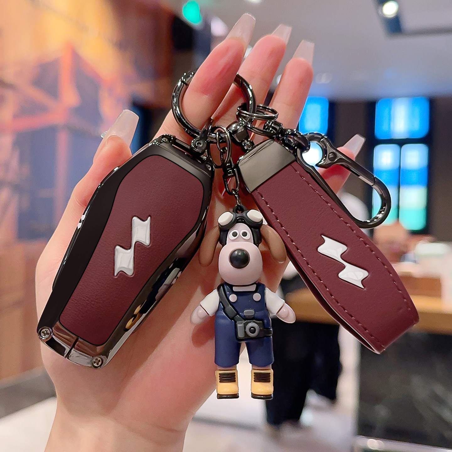 合金真皮高端轻奢领汇钥匙套