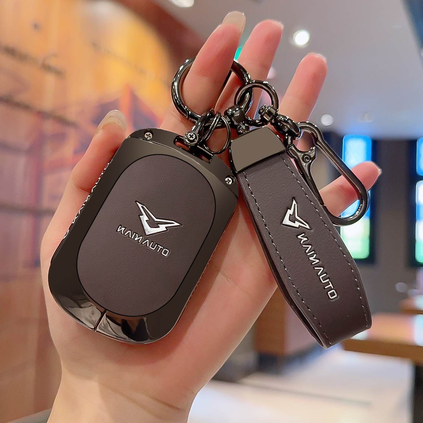 合金真皮高端轻奢凯翼钥匙套