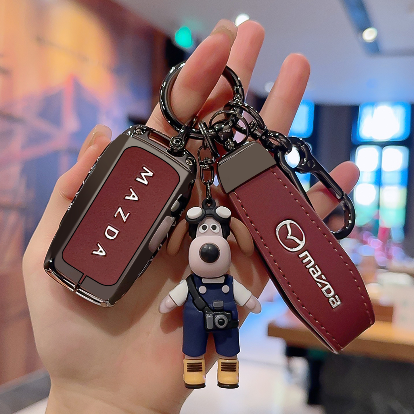 合金真皮高端轻奢起ez60钥匙套