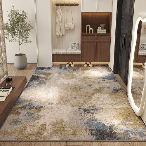 高级感进门地垫入户门垫北欧家用地毯客厅定制可裁剪防滑玄关脚垫