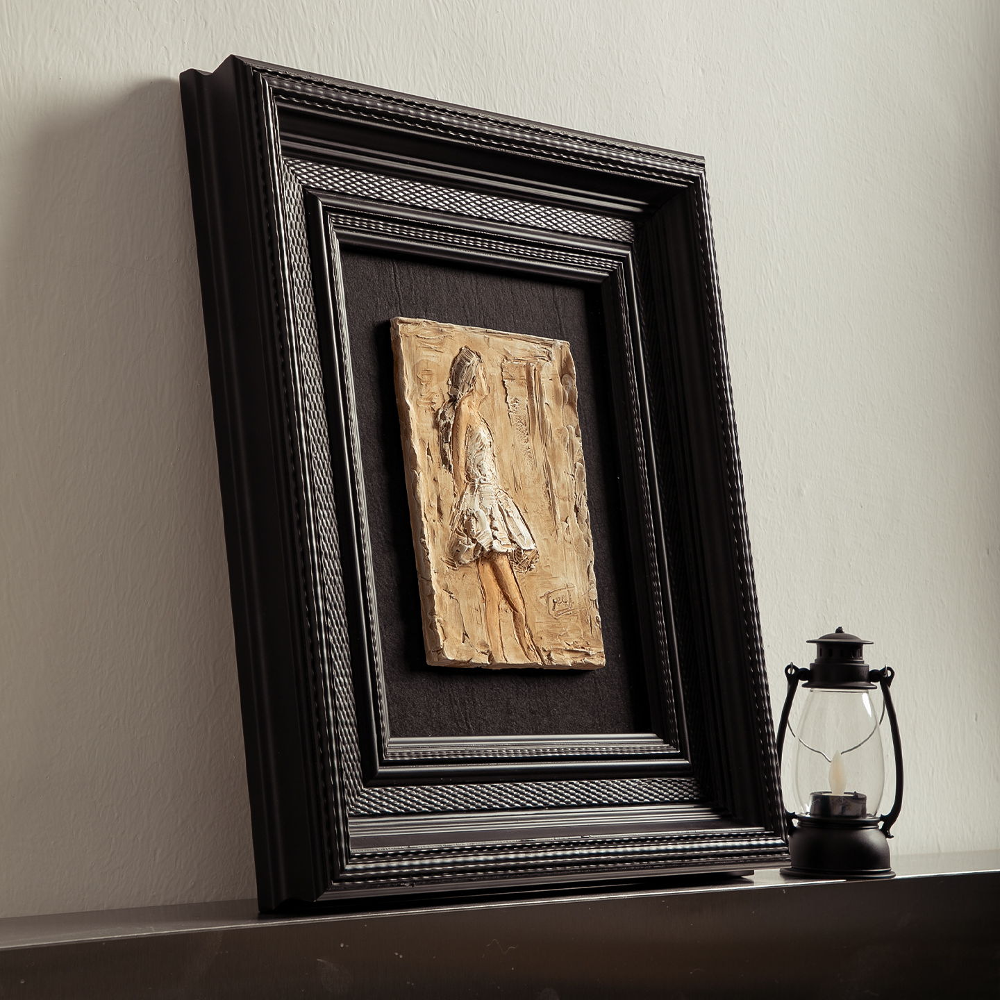 艺术手工小众高级浮雕装饰画送礼