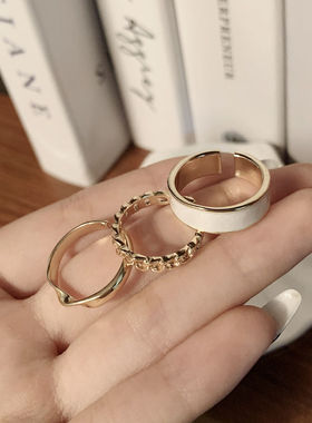 开口可调节戒指ins时尚