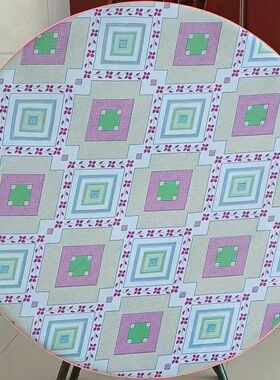 圆加厚桌垫老式桌子桌布防水防油不怕烫PVC革圆桌套桌面桌套圆形