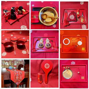 汉式婚礼道具中式六证沃盥礼奠雁结发同牢合卺礼明制婚礼仪式用品