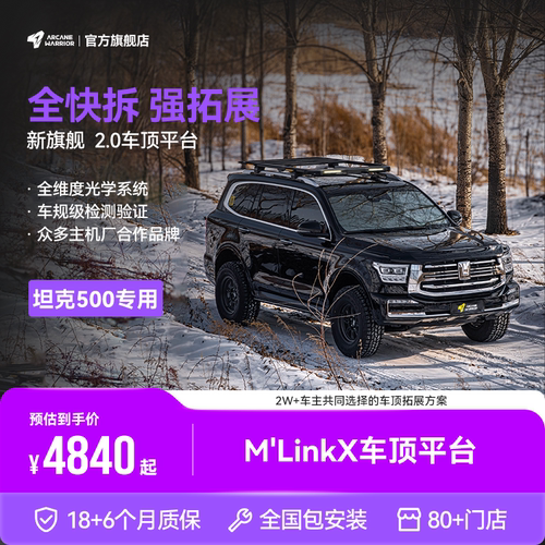 坦克500专用AW全快拆车顶平台