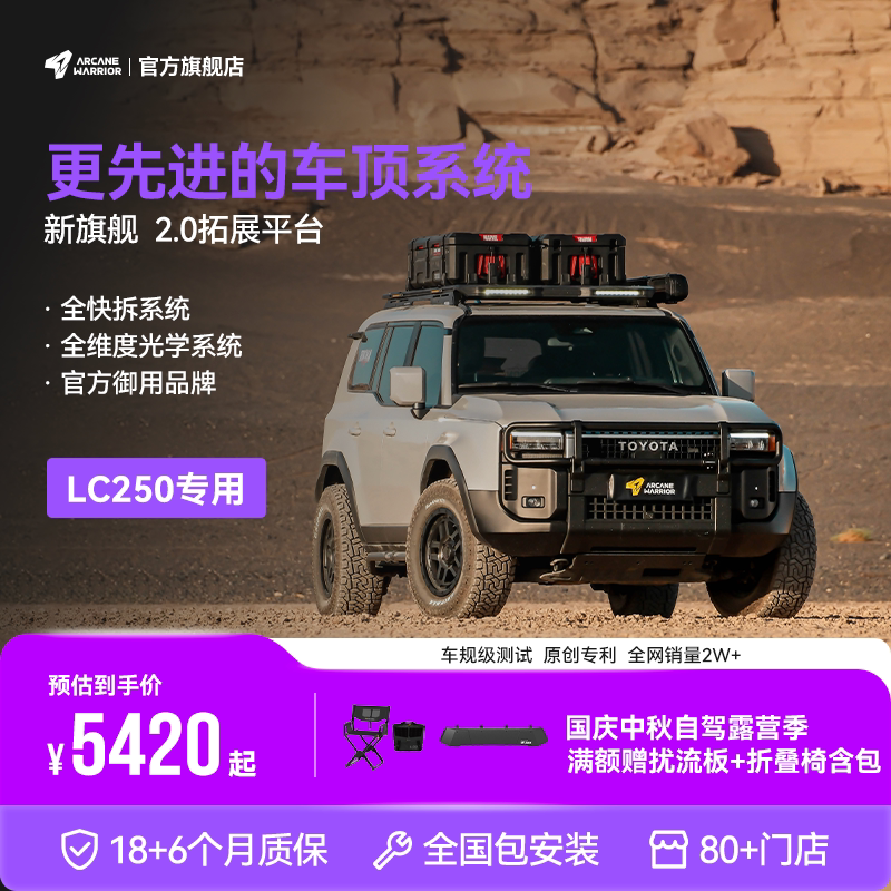 AW官旗全快拆LC250车顶行李架图片