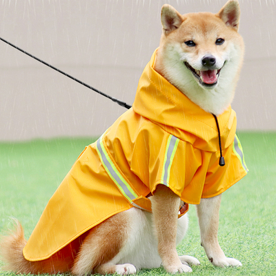 柴犬狗狗雨衣中小型犬斗篷雨披泰迪比熊博美宠物专用两脚防水衣服