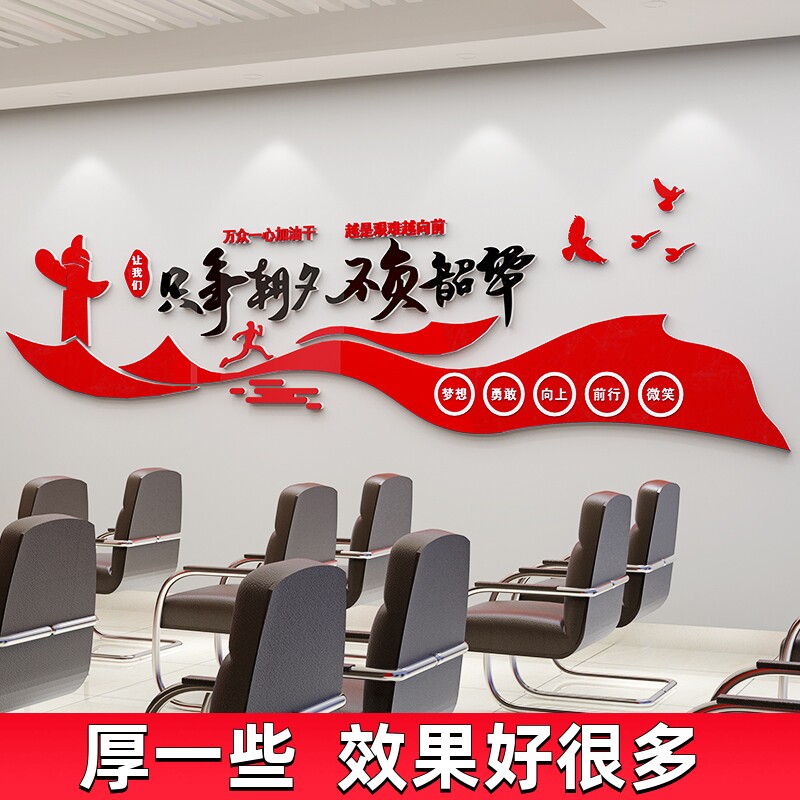 党员党支部会议活动办公室文化背景墙面党建红色主题建设装饰墙贴
