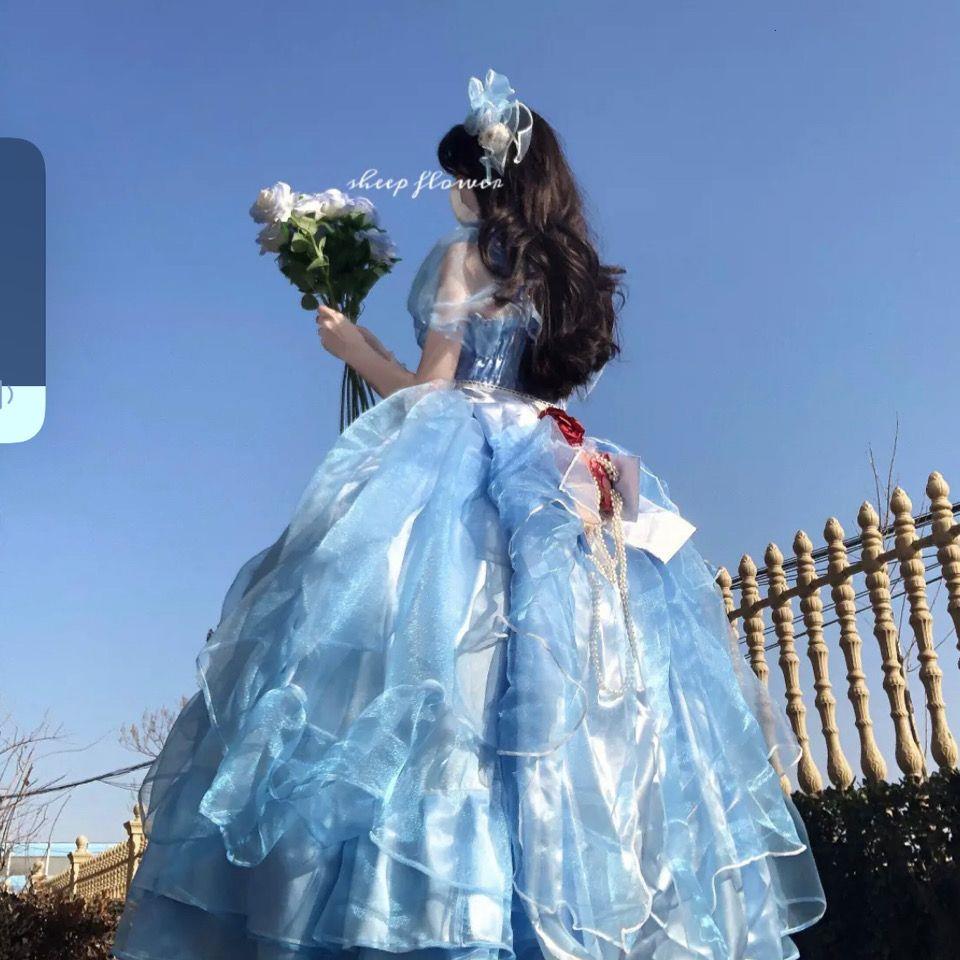 白日梦私语与公主相约原创洛丽塔Lolita现货婚纱主纱成人礼公主裙