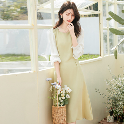 VICTORIA&VERA法式拼接新款