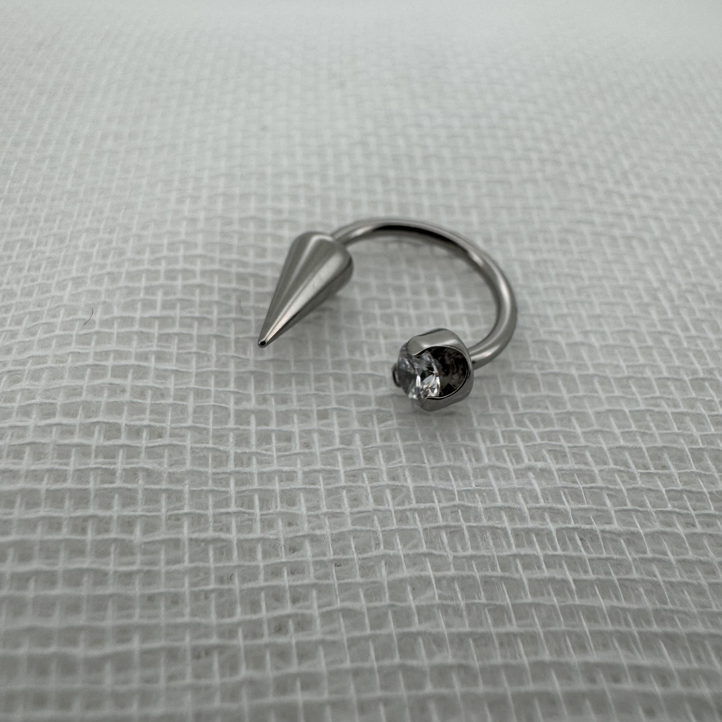 唇环钛合金马蹄环耳骨环耳环M0.9牙口内螺旋CZQY 100126,饰品/流行首饰/时尚饰品新,唇环/唇钉,淘宝优惠券,粉丝福利购,淘宝优惠卷