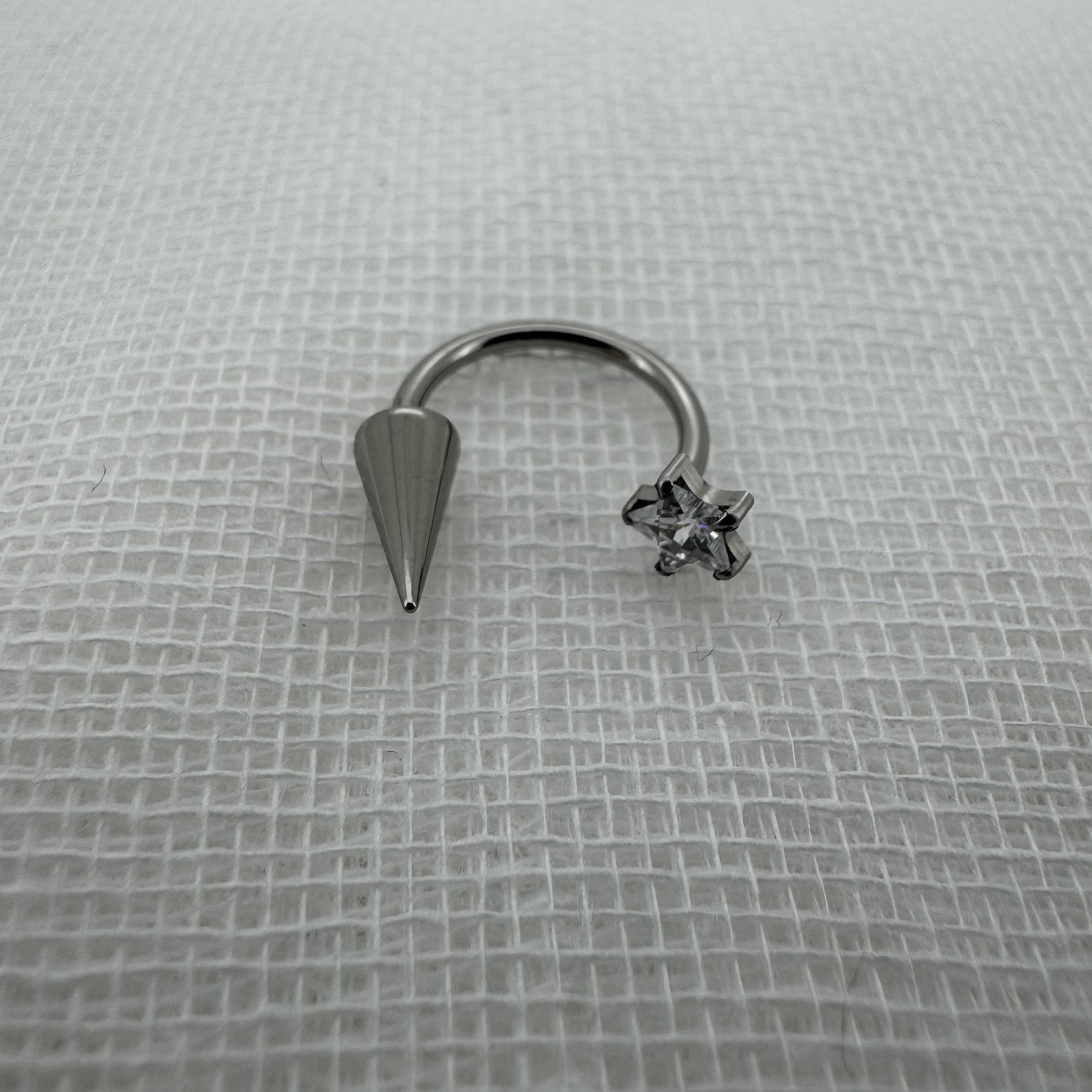 唇环钛合金马蹄环耳骨环耳环M0.9牙口内螺旋CZQY 100123,饰品/流行首饰/时尚饰品新,唇环/唇钉,淘宝优惠券,粉丝福利购,淘宝优惠卷