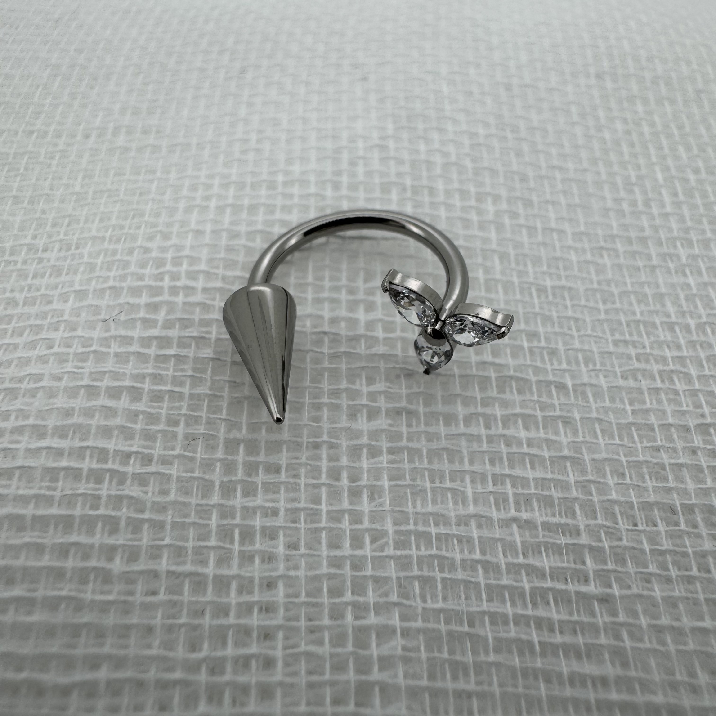 唇环钛合金马蹄环耳骨环耳环M0.9牙口内螺旋CZQY 100138,饰品/流行首饰/时尚饰品新,唇环/唇钉,淘宝优惠券,粉丝福利购,淘宝优惠卷