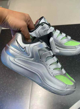 耐克KD 18 EYBL EP 防滑耐磨 低帮 篮球鞋 男款 银灰色IF2518-001