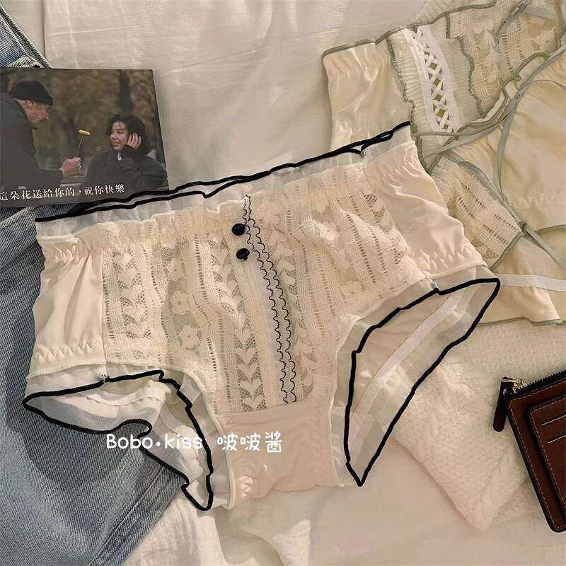 日系纯欲风蕾丝夏季薄款内