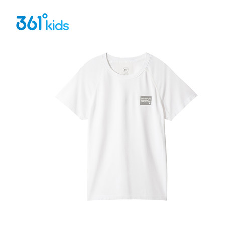 商超同款361度童装男童短袖针织衫秋季新款中大童透气短袖1217