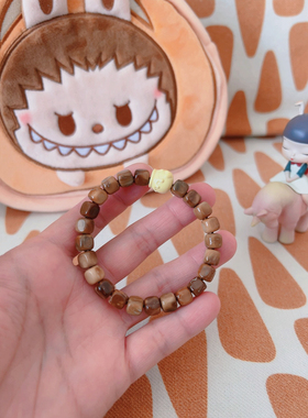 精品特级7mm楼兰妖花库克方糖六方菱镁矿蜜罐单圈手串手链礼物