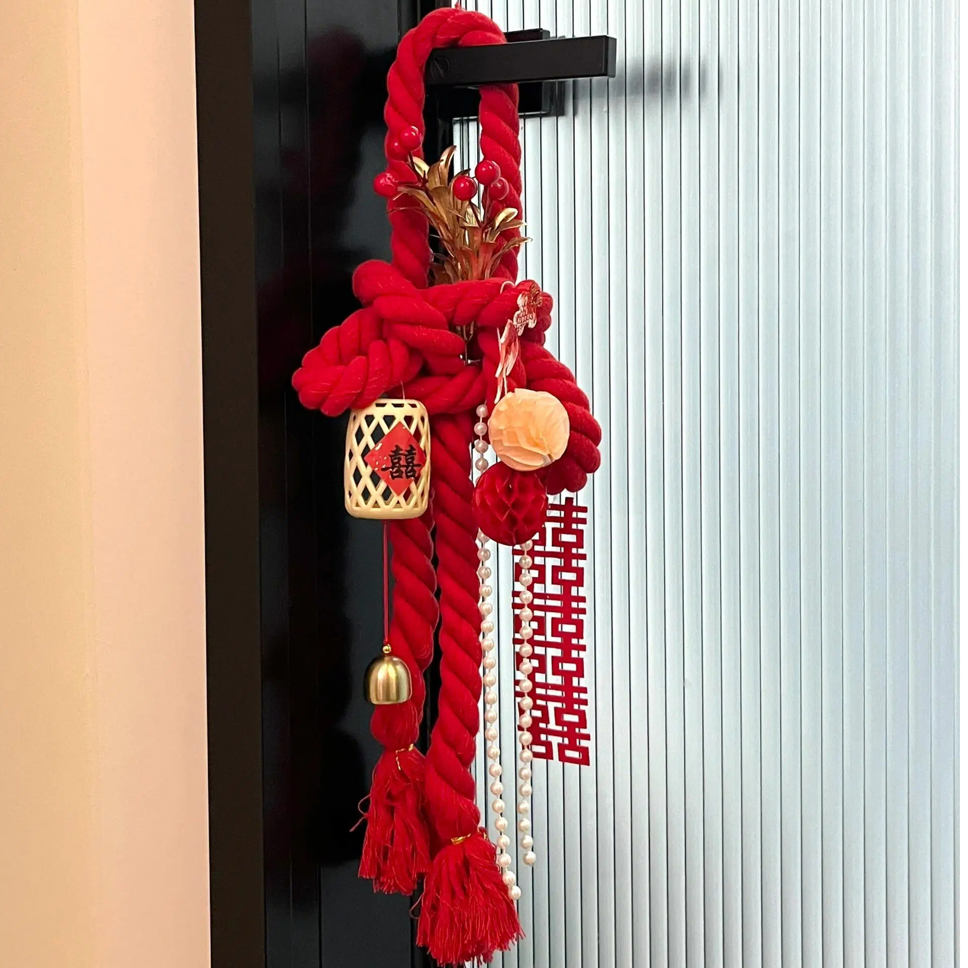 这个婚房门挂件长我审美上了！