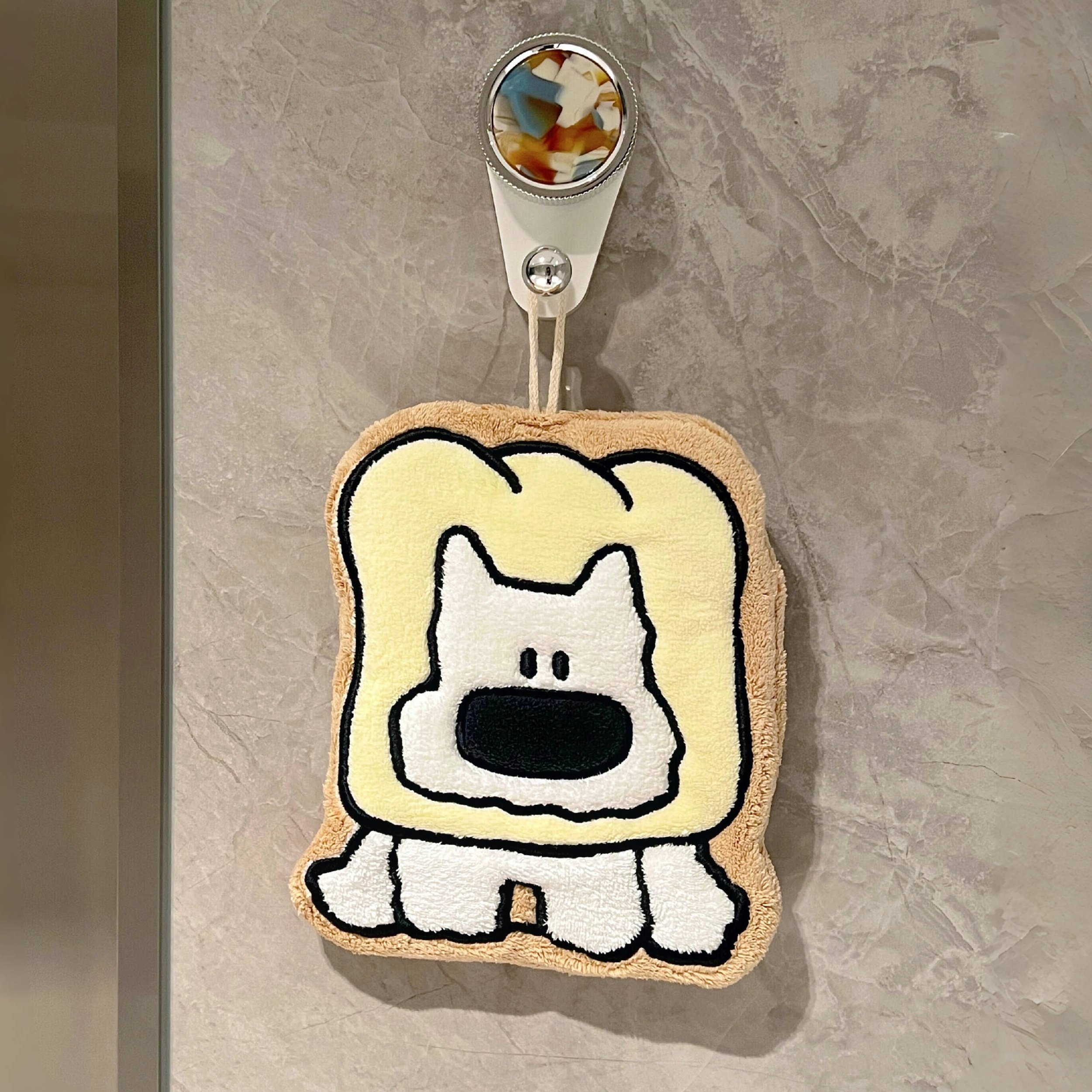 【浴室的100个快递】吐司狗擦手巾卫生间专用挂式防臭吸水珊瑚绒,家庭/个人清洁工具,厨房擦手巾,淘宝优惠券,粉丝福利购,淘宝优惠卷