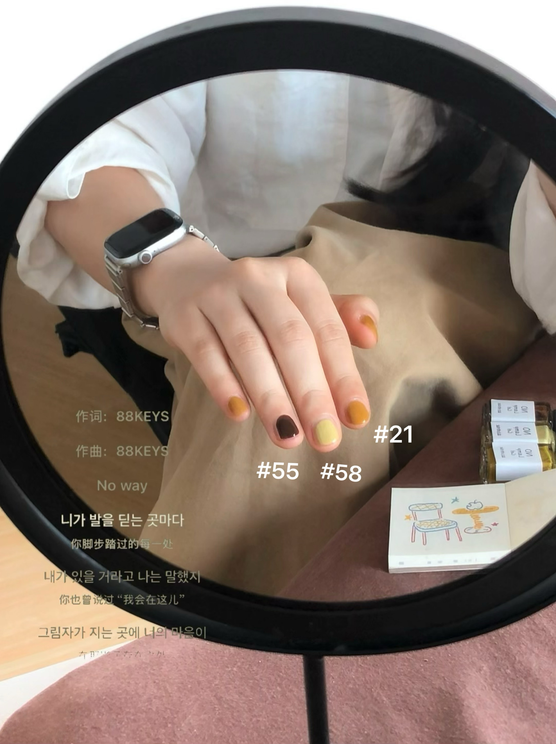 《向日葵可可》指甲油韩系短圆甲姜黄色配色 免烤无味 环保不伤甲
