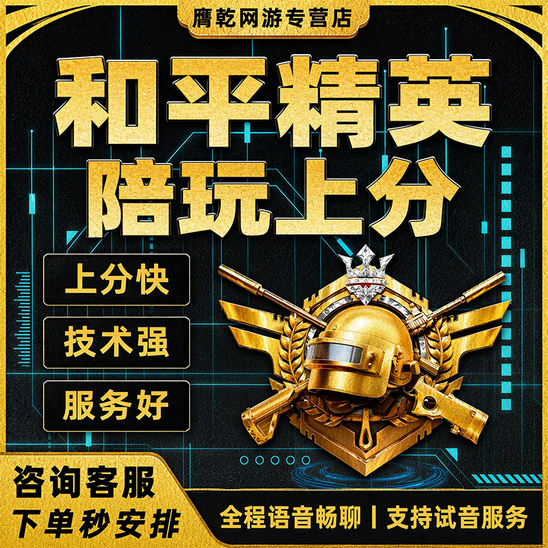 和平精英陪玩上分手游吃鸡陪练顶游戏队友