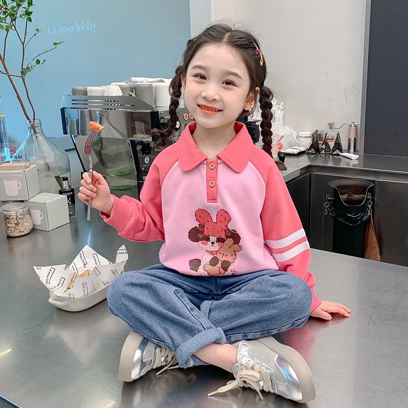 速发童卫衣春秋款2024新款孩春季洋气衣服儿童装宝宝春装秋装上衣