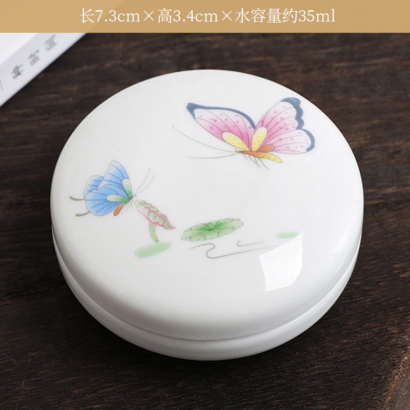 速发陶瓷化妆品罐胭封香膏药粉面霜瓶小号蜂蜜罐香粉密瓷脂盖首饰