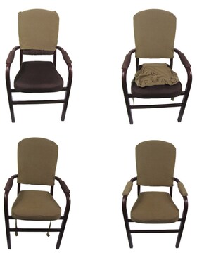 速发室会米室家用弹力面玉简约分体提花料议粒高靠背椅子套