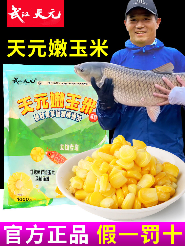 新款武汉天元邓刚嫩窝料饵料鱼饵打窝野钓玉米粒钓饵鲤鱼翘嘴草鱼