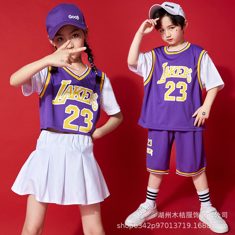 高货速发儿童啦啦队演出服舞蹈服儿童篮球宝贝小学生运动会幼儿园