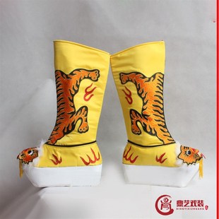 速发京剧剧越戏曲道具古装 戏剧靴武旦武生关公将军川剧变脸 高靴