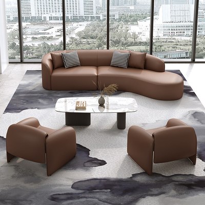 速发售楼处洽弧沙发酒店大堂大厅贵宾会所谈形休息区会待接客售楼