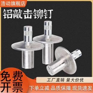 速发铝击式 敲螺钉膨胀铆丝钉不锈钢芯击打铆钉膨胀卡扣子母铆钉M4