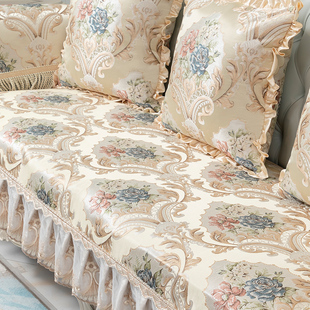 速发奢发垫欧式四季通用套罩盖布高包防滑坐垫皮沙发垫子全档沙华