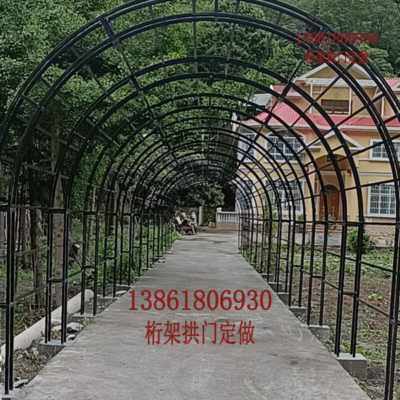 现货速发拱门架子圆形弧形架子半圆拱形门活动走廊架子背景婚庆铁