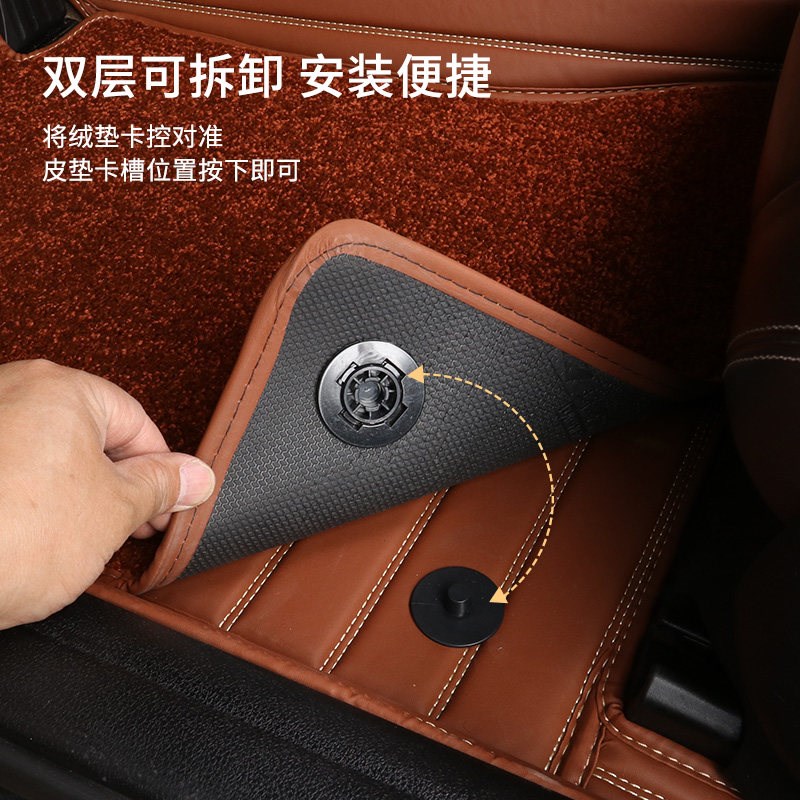 速发中兴皮卡威虎G TUV 小老虎领主 C GX专用全包围汽车地毯脚垫
