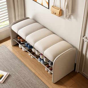 速发换鞋凳家用门口鞋柜坐凳一体入户穿鞋凳轻奢高级感卧室长条穿