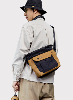 Mackar休闲斜挎包男士单肩通勤防水XPAC设计感小众复古邮差包日系