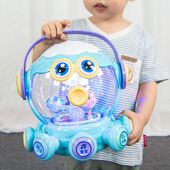 婴儿玩具音乐拍拍鼓1岁宝宝早教益智章鱼手拍鼓旋转木马可充电