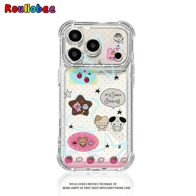 波点星星动物适用iphone17promax手机壳苹果16/15/14新款13华为mate80气囊壳vivos30小米17oppo红米K90保护套