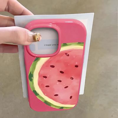 苹果硅胶软壳小众夏日清爽西瓜