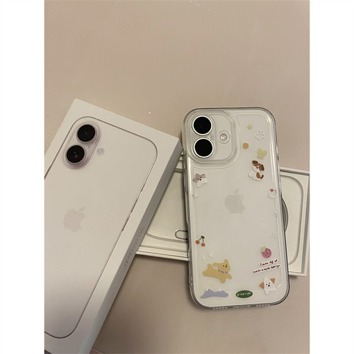相框小动物适用苹果17手机壳华为mate70oppo小米15vivo荣耀红米iPhone16promax硅胶14防摔13卡通12可爱xs