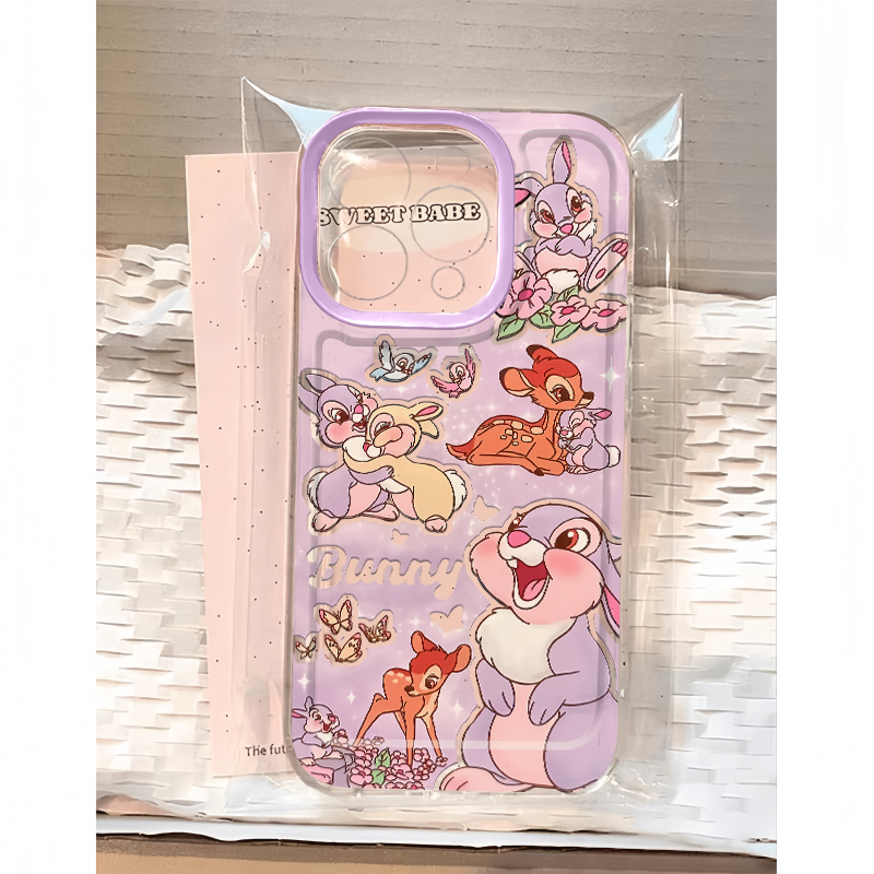 快乐紫桑普兔适用iPhone16promax手机壳苹果15华为mate60小米14pro新款Pura70高级nova13红米K80荣耀90reno12