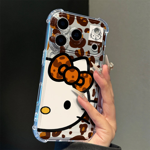 豹纹猫咪适用iphone17promax手机壳苹果16/15/14新款13华为mate70气囊防摔vivos30小米17oppo红米K80荣耀400