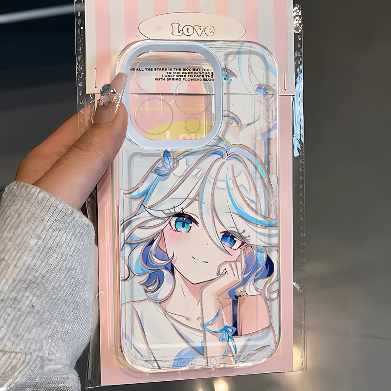 可爱芙宁娜适用苹果13手机壳华为mate60芙卡洛斯iPhone15Promax小米14芙芙vivo创意OPPO动漫12二次元40透明11