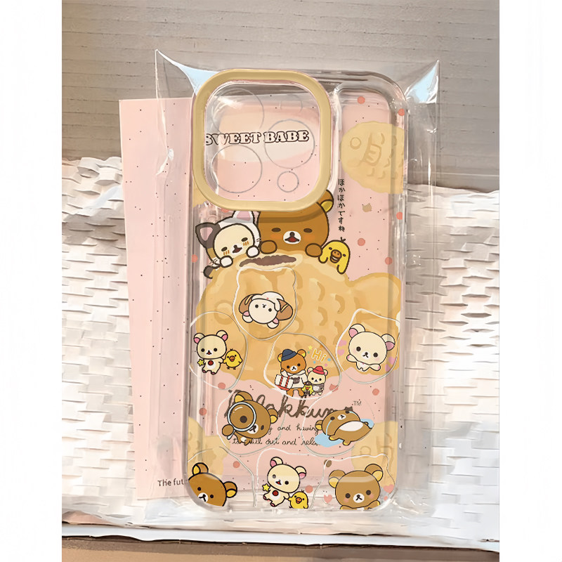 鲷鱼烧轻松熊适用iphone17promax手机壳苹果16/15/13新款12华为mate70创意vivos30小米14oppo红米K80荣耀400