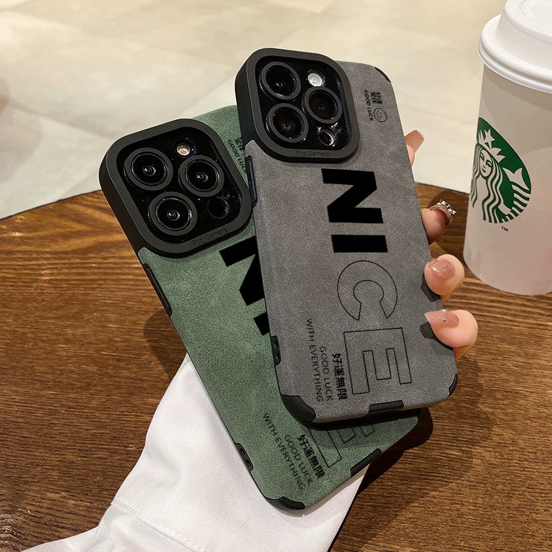 NICE适用iPhone13 promax苹果15 12 14手机壳11防摔xsmax新款16秋冬款创意英文高级X全包Plus翻毛皮6S男女潮,3C数码配件,手机保护套/壳,淘宝优惠券,粉丝福利购,淘宝优惠卷