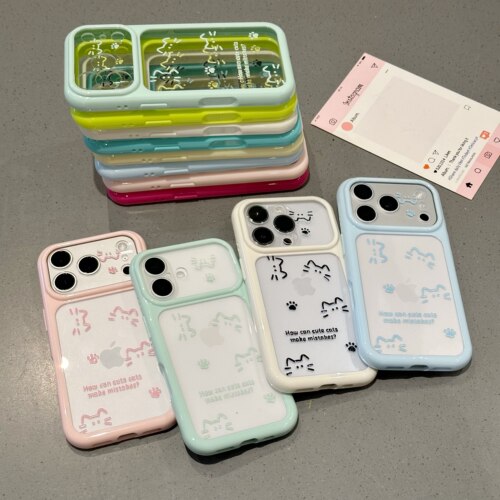 简约线条可爱小猫新款适用苹果17pro手机壳iphone16max超火ip15plus大视窗14女款air保护13por创意12防摔11套